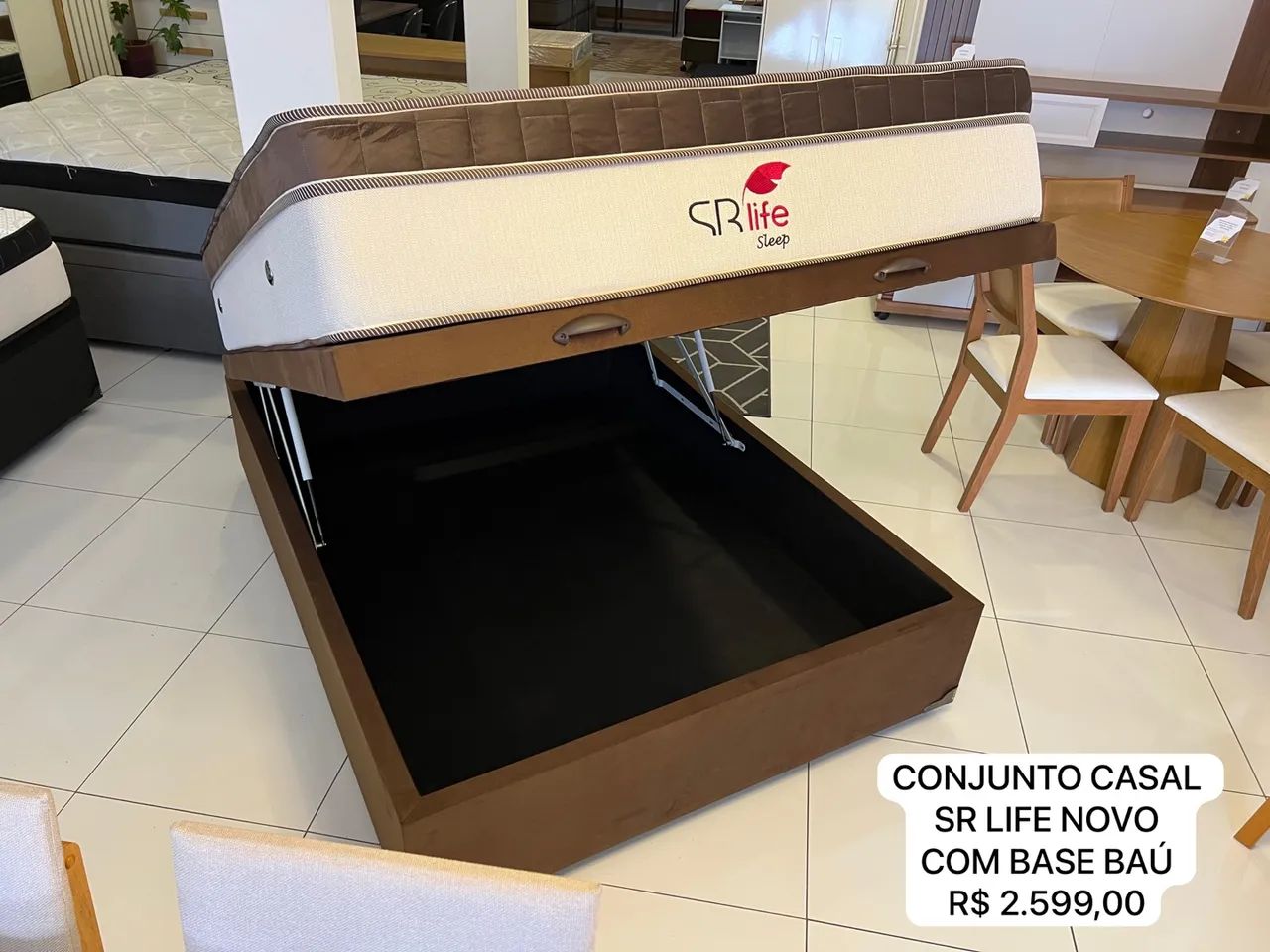 Cama Casal com Base Baú  - Foto 5