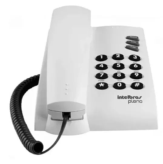Telefone com Fio Intelbras Pleno Cinza Artico sem chave - Foto 4