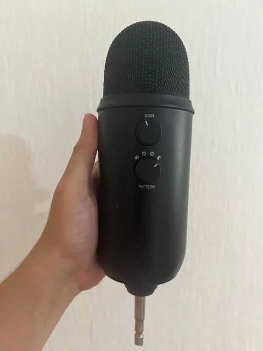 Microfone Condensador Usb Blue Yeti - Preto Cor Blackout - Foto 2