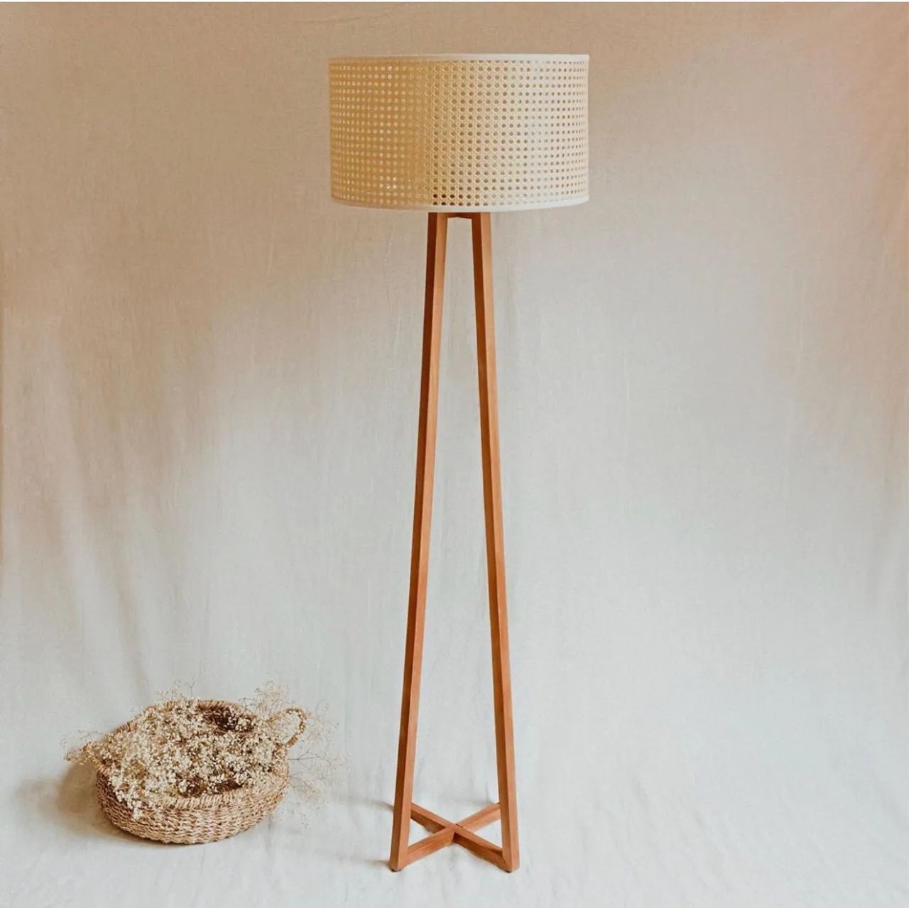 Luminária de palhinha indiana I - Foto 2