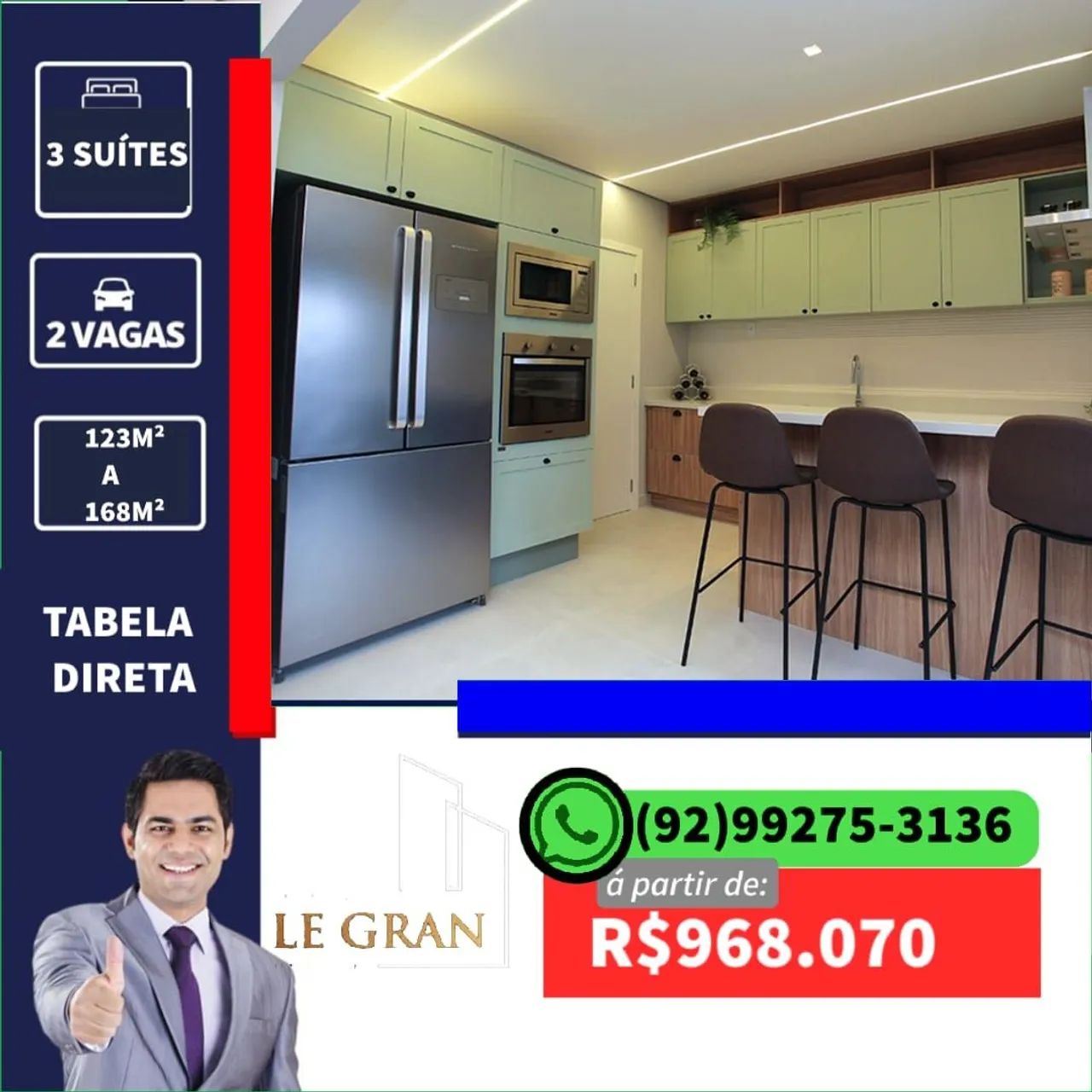 Legran Ponta Negra 123 M² - Foto 4