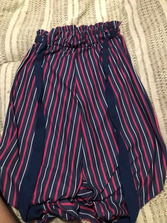 Calça azul listrada - Foto 2