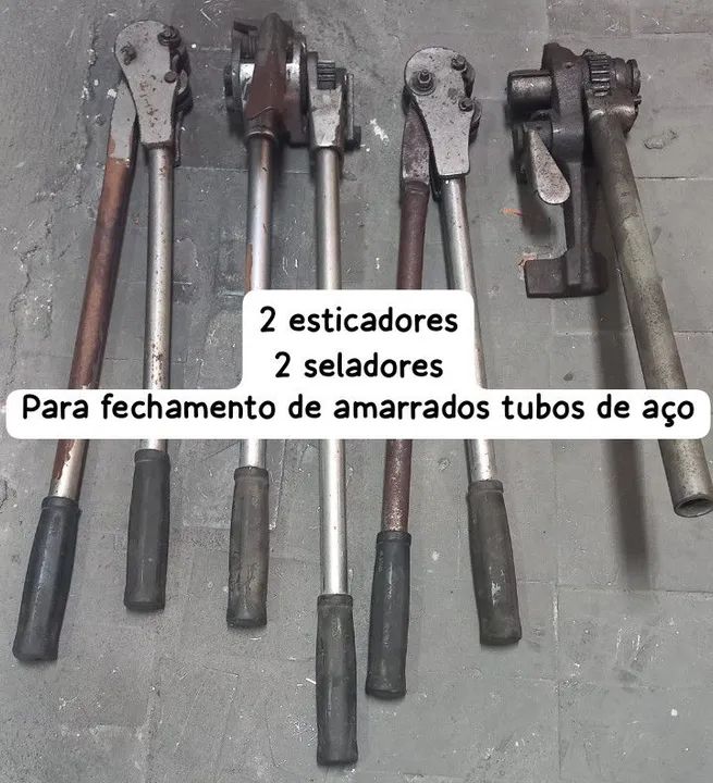 Esticador e selador de tubos de aço 