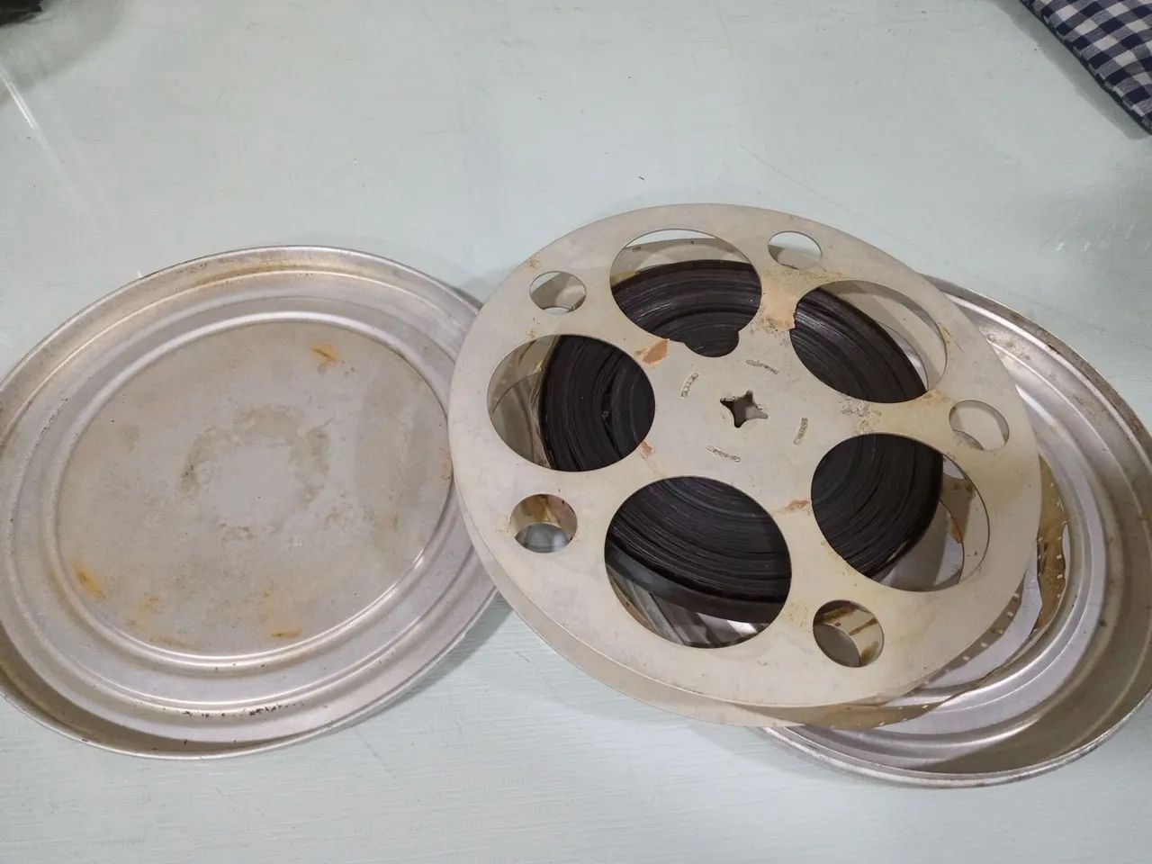 Carretel antigo 16 mm alumínio  - Foto 2