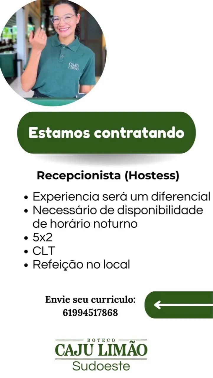 BOTECO CAJU LIMÃO CONTRATA SUDOESTE - Foto 2