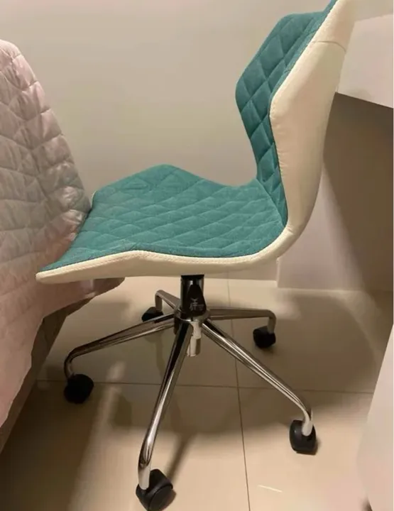 Cadeira de Escritório Giratória com Rodízios Azul turquesa