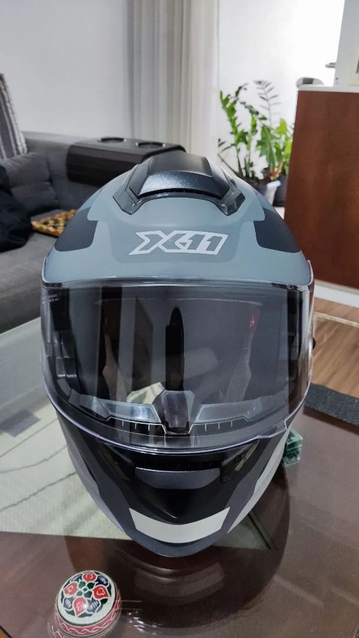 Capacete X11 escamoteável+intercomunicador  - Foto 3