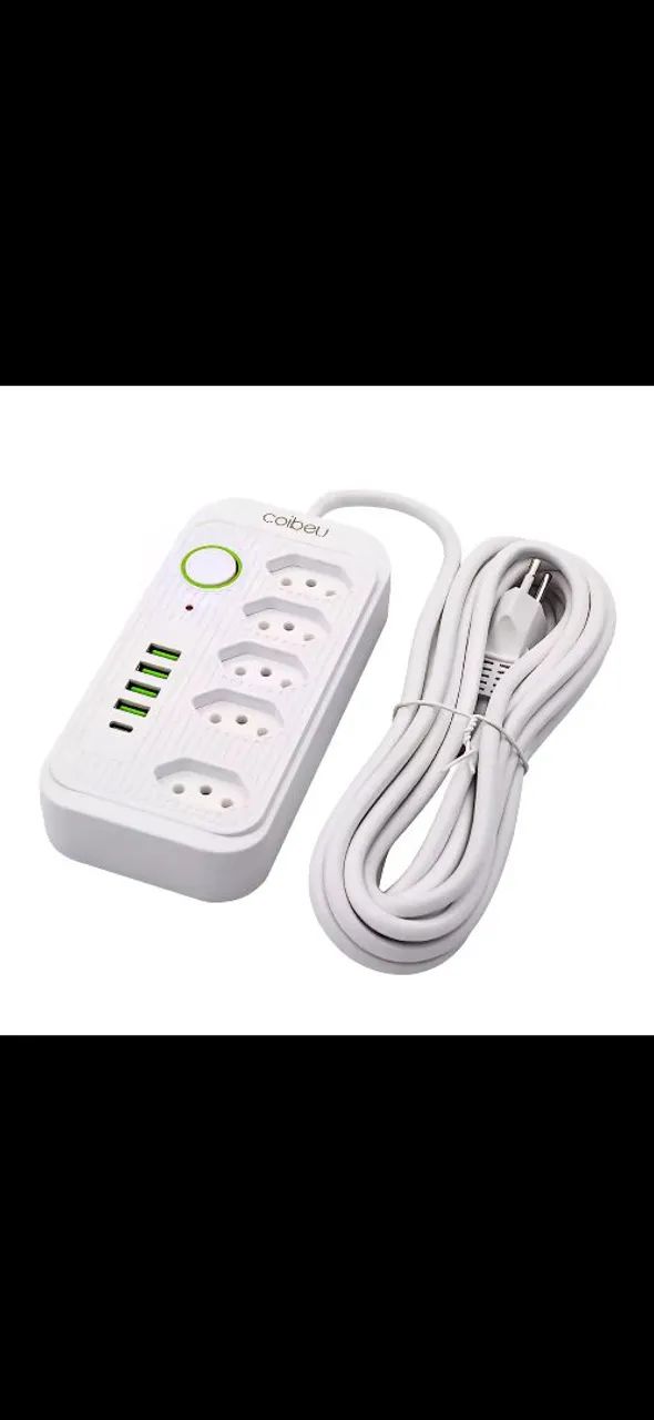 Extensão Elétrica com 4 Tomadas e 4 USB - Coibeu - Foto 2