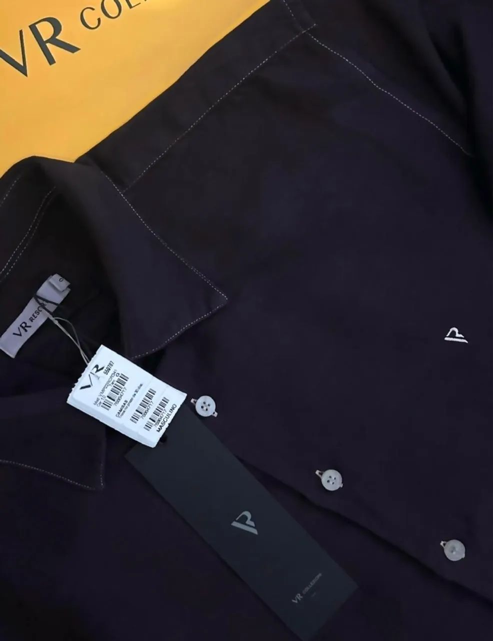 Camisa Social VR Collezioni. Nova, cor Azul Índigo. - Foto 3
