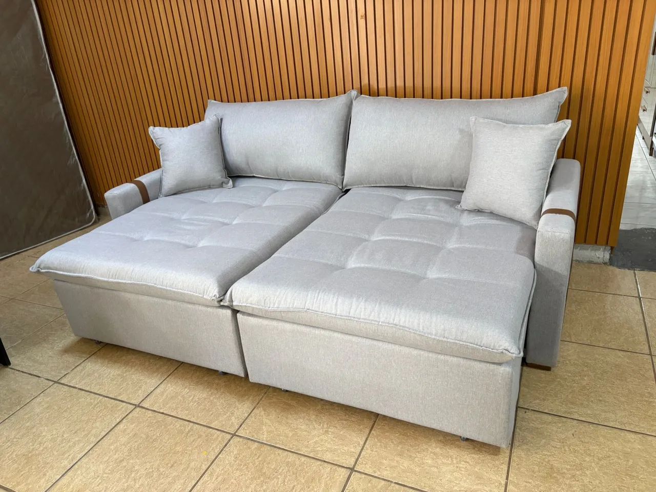 Sofá cama em linho  - Foto 4