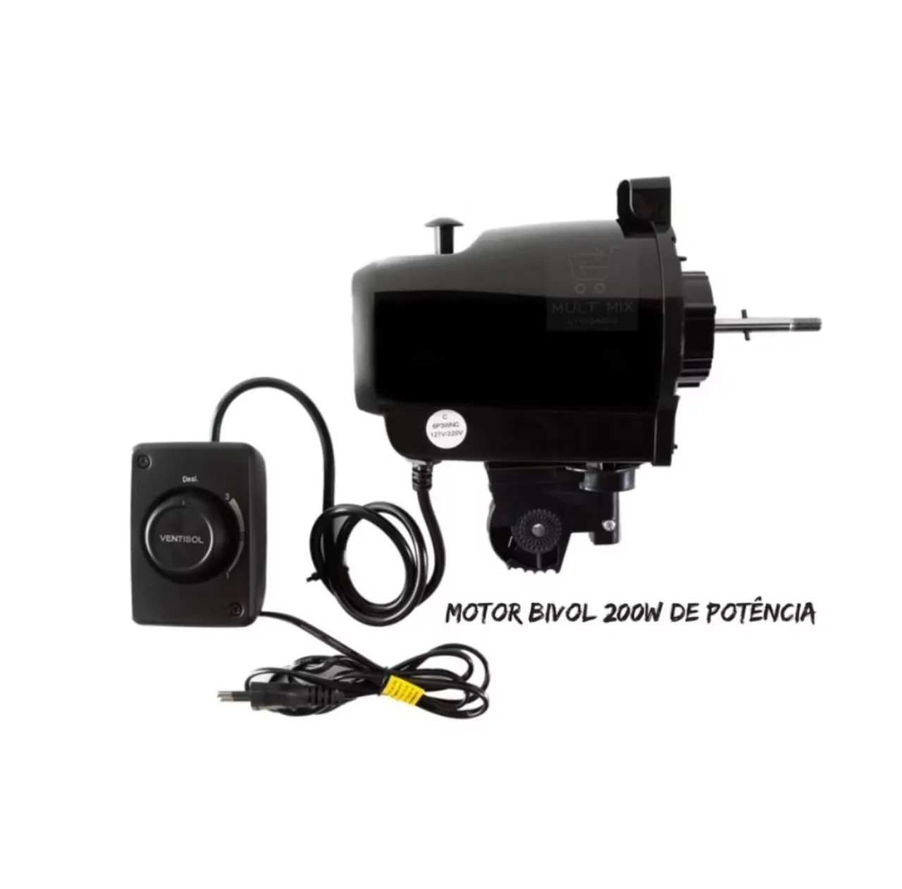 Motor Bivolt 200W para Ventilador de Teto - Novo