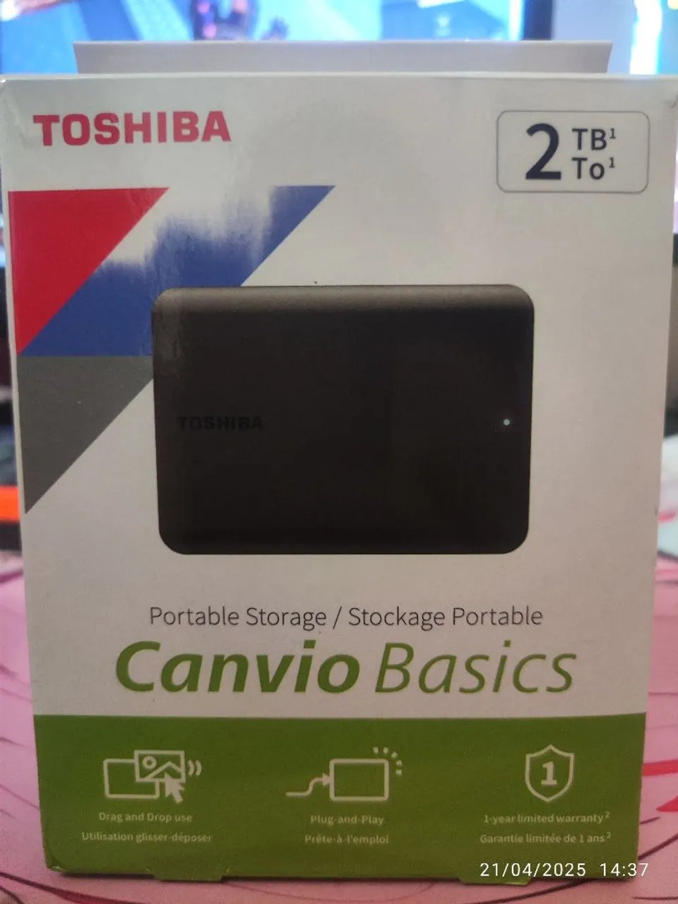 HD Externo Toshiba Canvio Basics 2TB USB