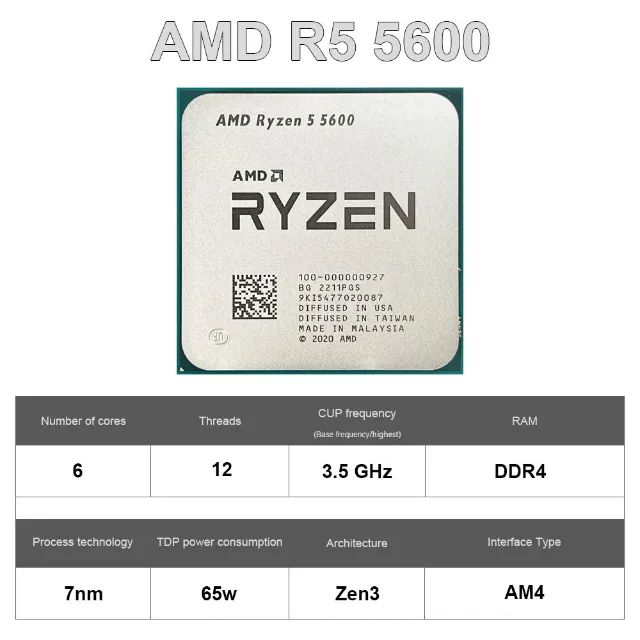 Processador Ryzen 5 5600 - Foto 4