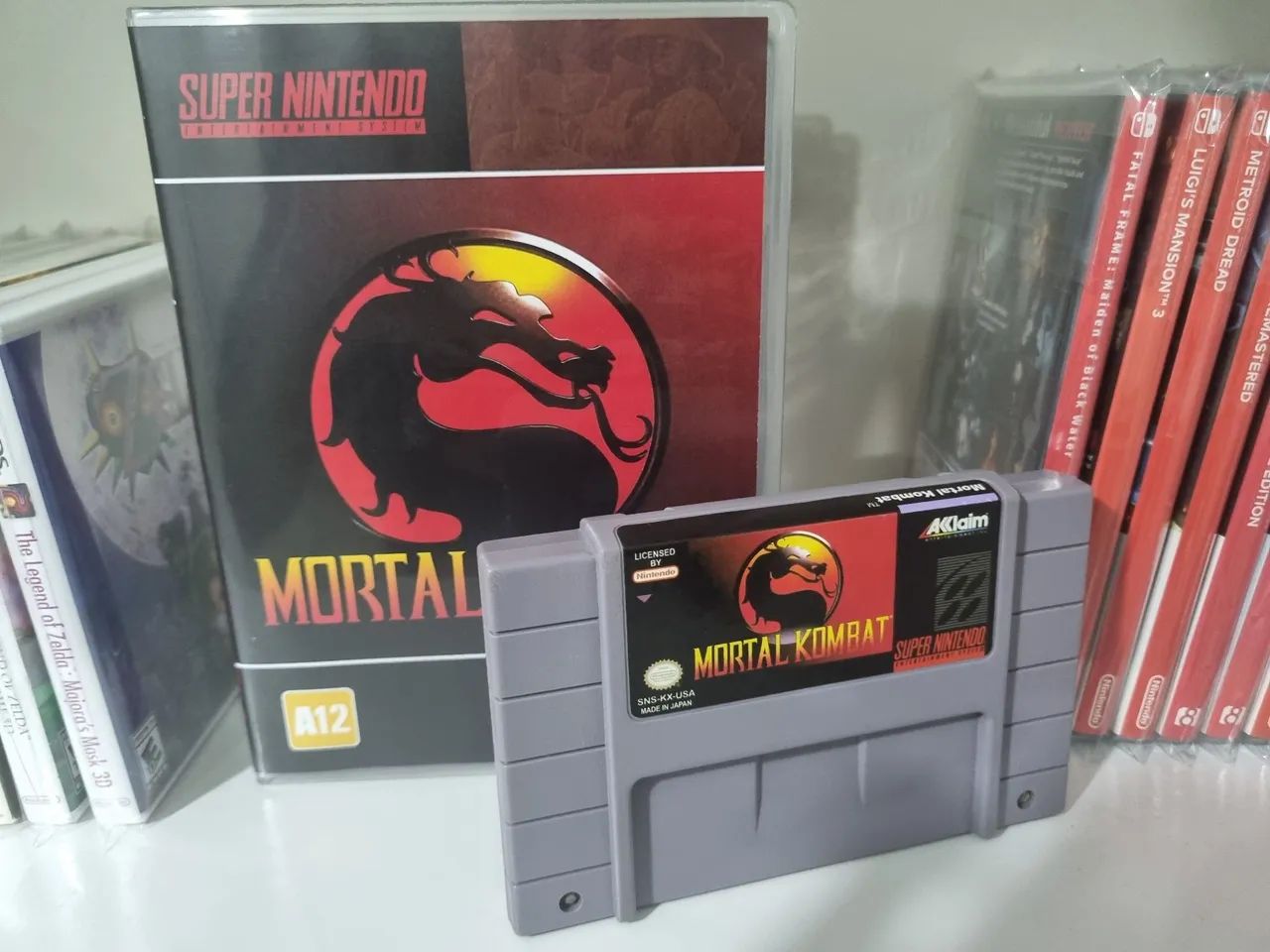 Mortal Kombat Super Nintendo SNES - Cartucho Original Com Caixa