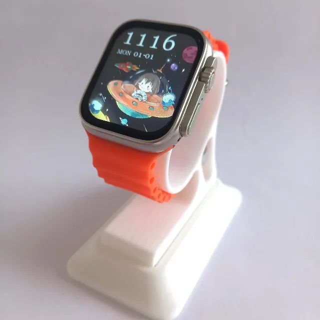 Promoção - Smartwatch 8 Ultra 45mm Laranja Faz e Recebe Ligações  - Fazemos Entrega
