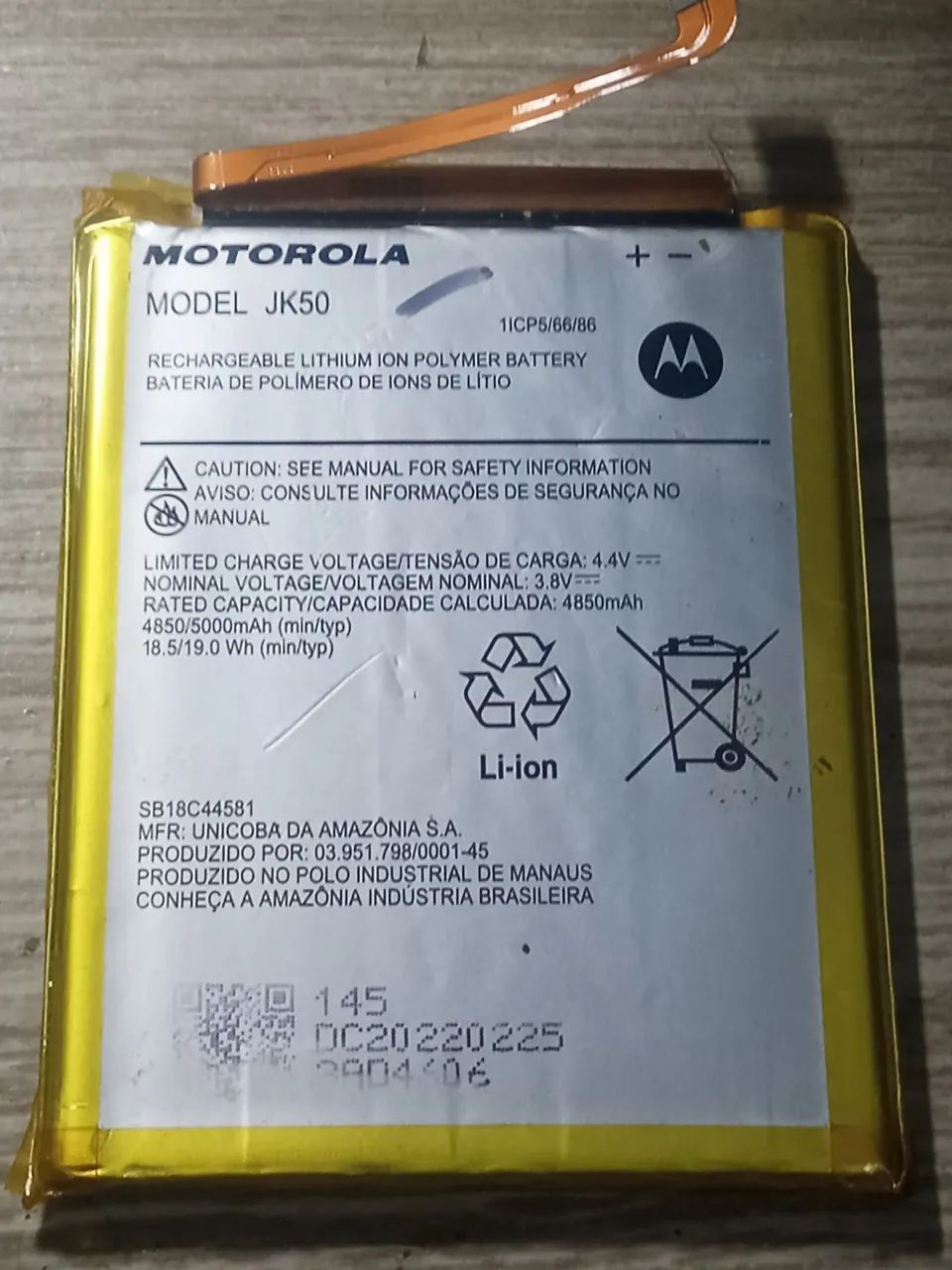 Bateria Motorola JK50 serve para todos modelos G10, G20, G30, G7 Power, G8 Power, G9 play 