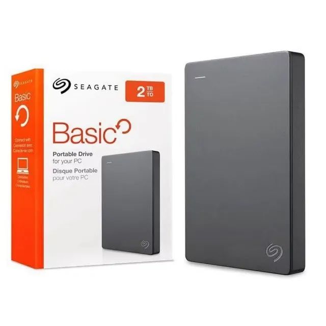 HD Externo 2TB Seagate Basic USB 3.0 STJL2000400- Loja Natan Abreu