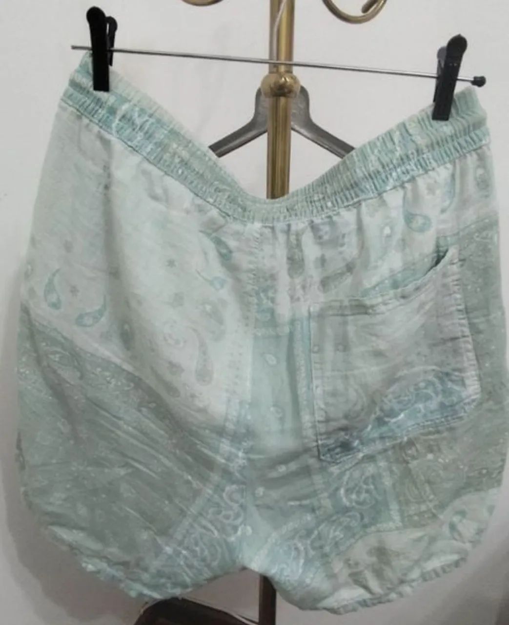 Bermuda estampaada Zara com linho  - Foto 2