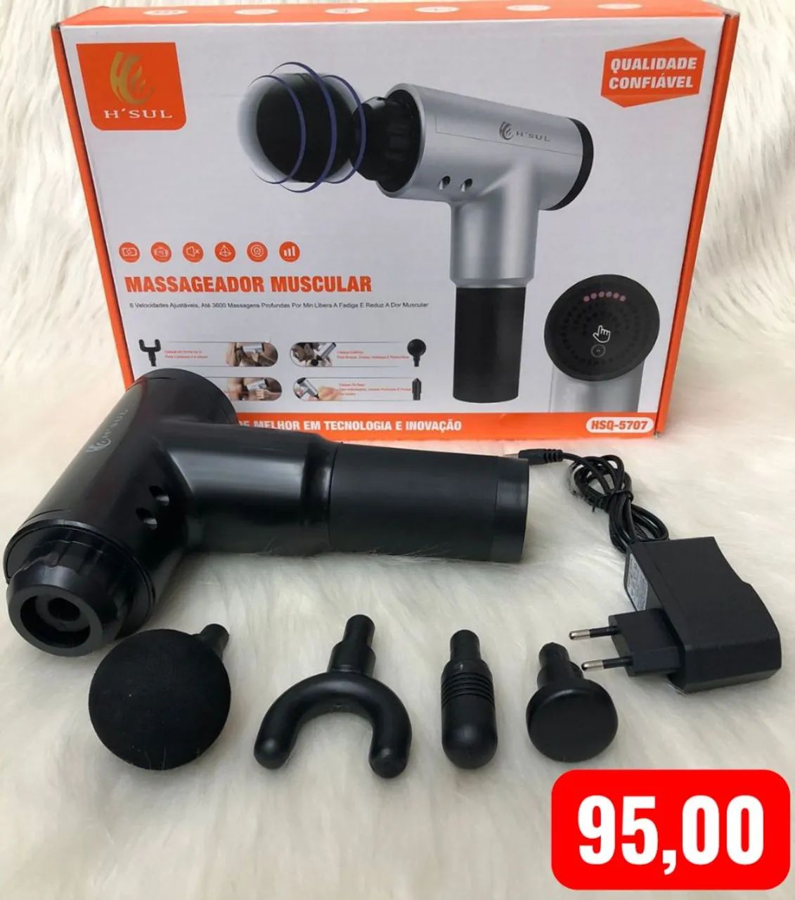 Massageador Muscular Pistola Elétrico Portátil Sem Fio