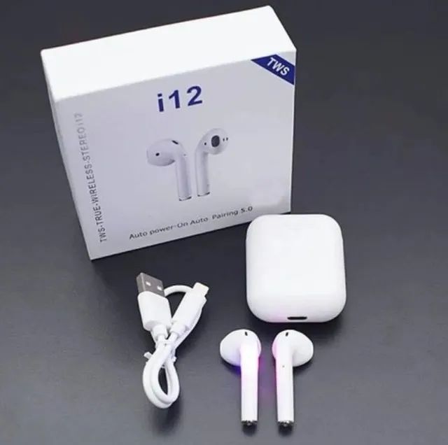 Fone i12 Bluetooth - Entrega Imediata