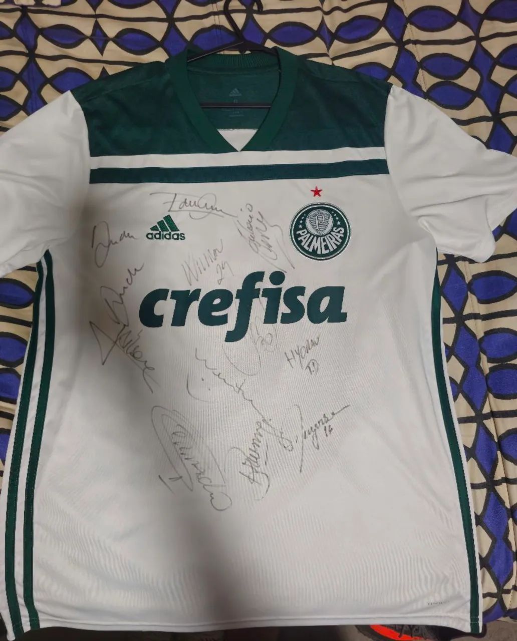 Camisa palmeiras autografada 2018