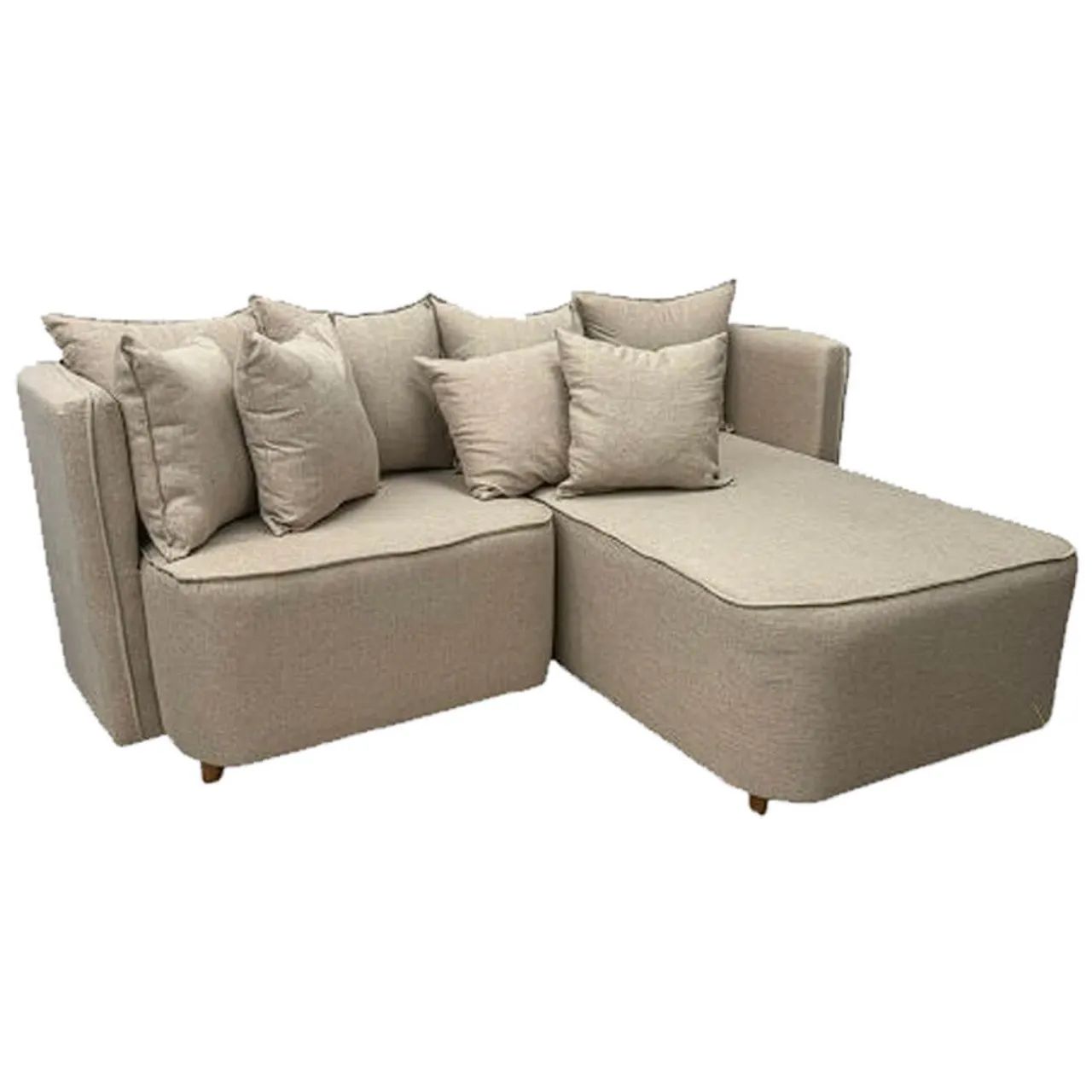 Sofá Opel 2 Lugares com Chaise 180cm Tecido Linho- Produto Novo  - Foto 4