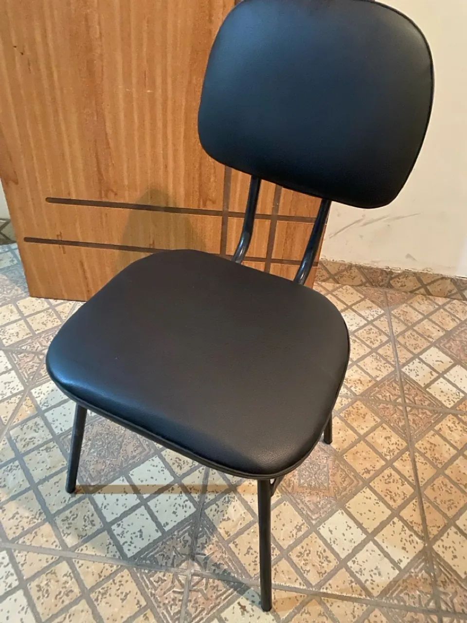 Cadeiras Secretária Fixa Estofada Corino - Foto 2