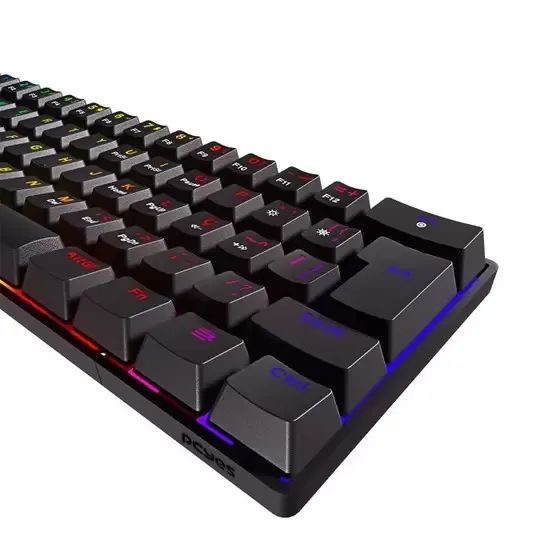  Teclado Mecânico 60% Pcyes Zot Black RGB Switch Blue - WZetta - Foto 4