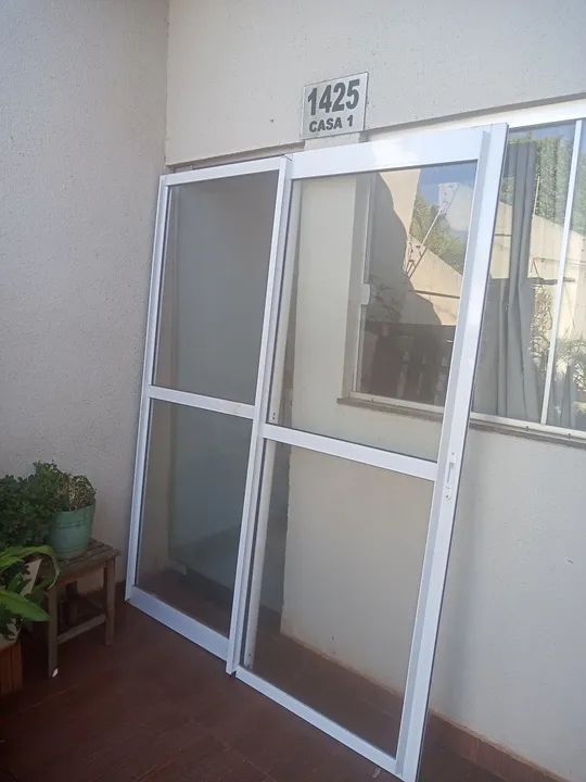 porta de aluminio de correr