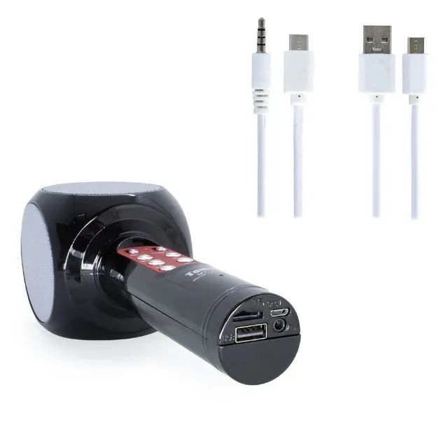 Microfone Karaokê Bluetooth Bmax BM-240 - Diversão Garantida - Festa - Loja Coimbra  - Foto 5