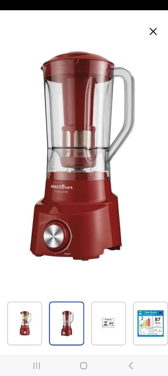 Liquidificador Britânia Diamante 900W - Foto 2