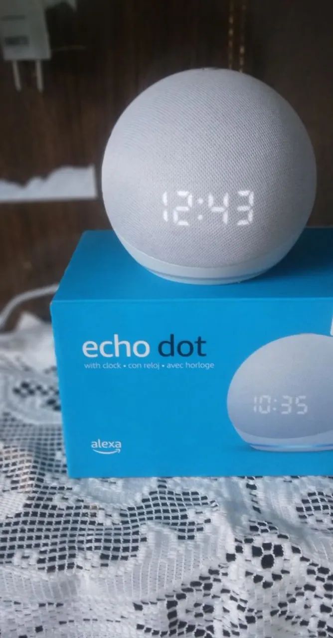 Alarm Clock Alexa Reloj Amazon With Clock Alexa Echo Echo Spot