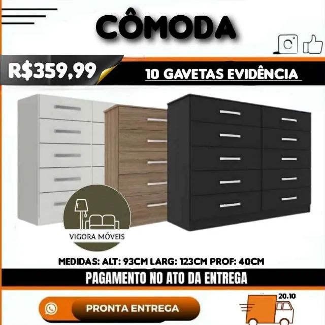 Cômoda 10 Gavetas !!!! 