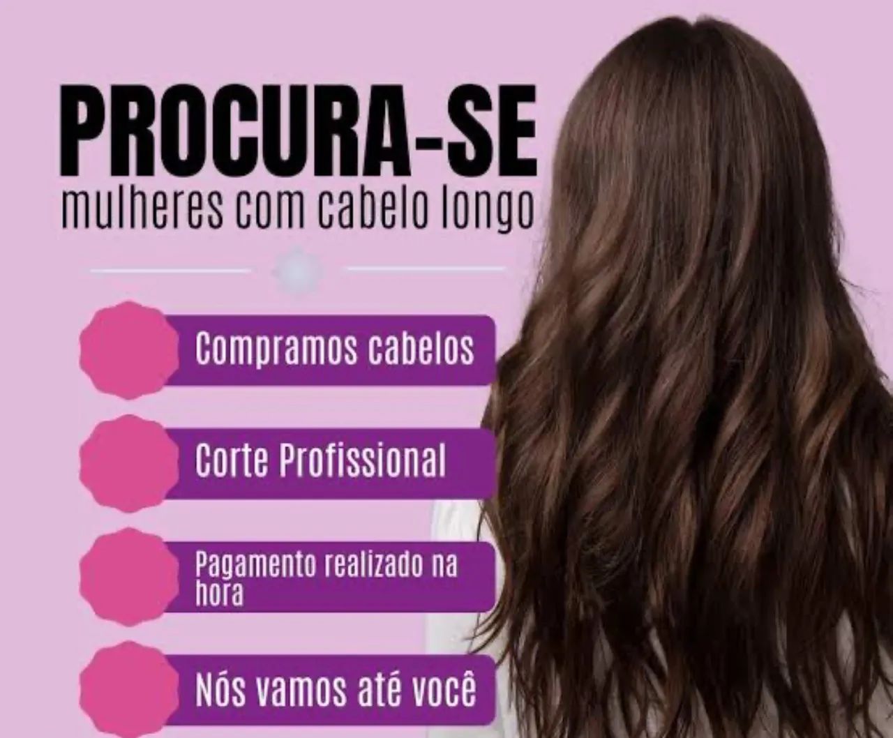 Compramos cabelos 