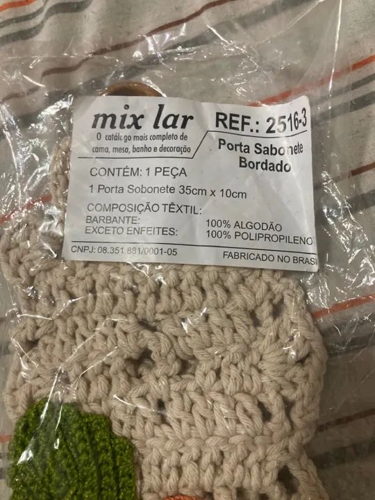 Porta Sabonete em Crochê - Mix Lar - Foto 2