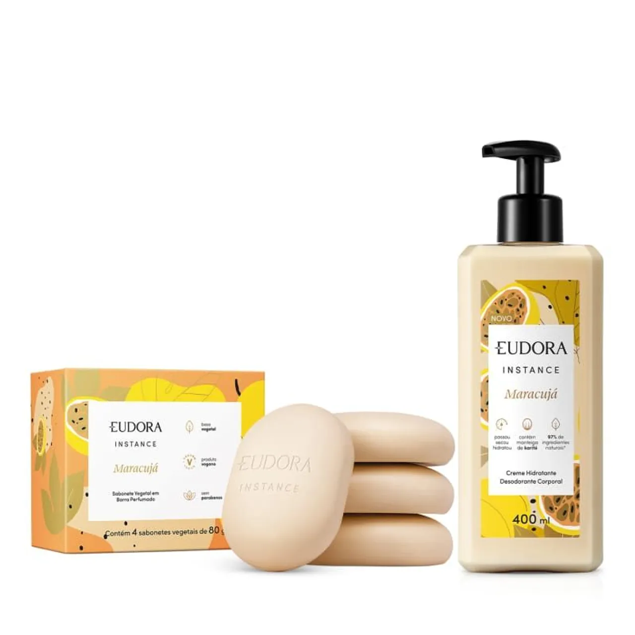 Kit Instance Eudora Maracujá - Hidratação e Perfume