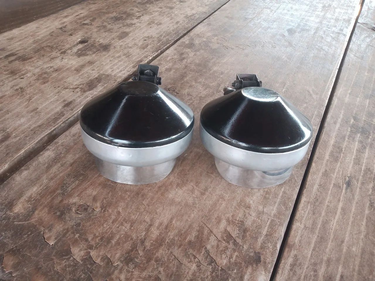 Faróis milha antigos de carro fusca TL Variant  - Foto 4