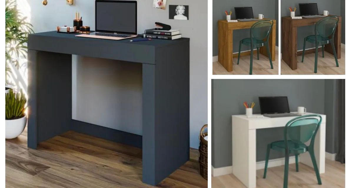 Escrivaninha Compacta e Moderna - Ideal para Home Office! T43