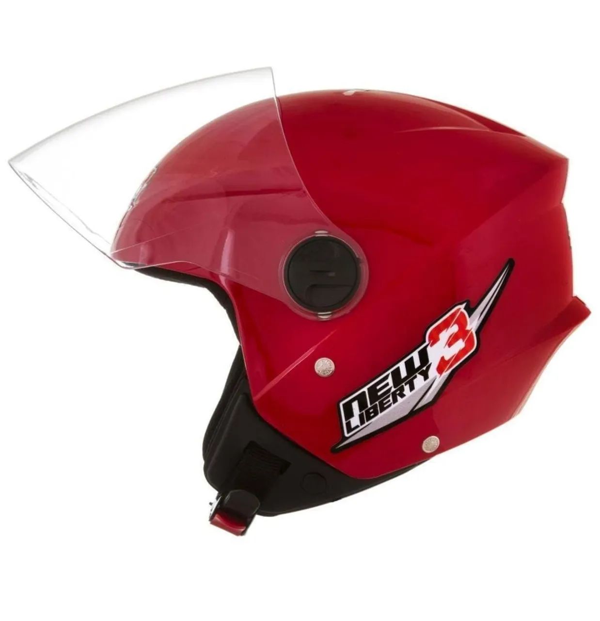 Capacete Aberto Preto Brilhante e Outras Cores  - Foto 2