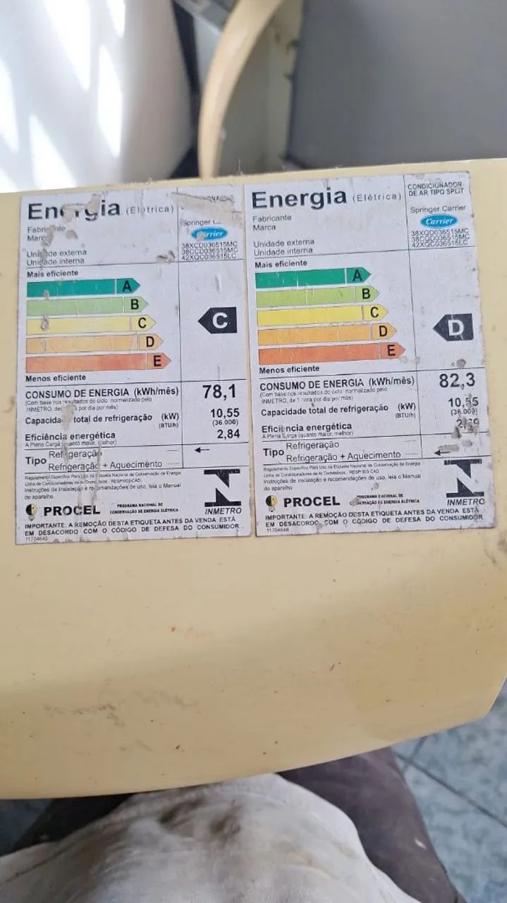 Ar Condicionado Carrier Split Usado - Foto 2