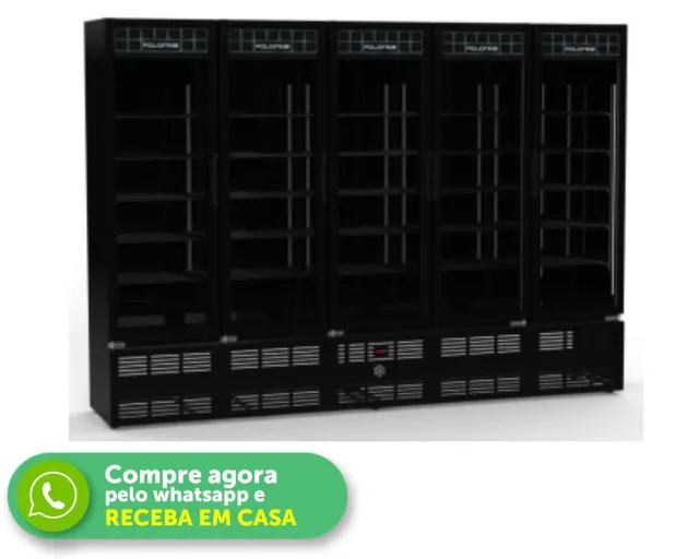 Freezer Expositor 5 Portas Polo Frio 220v
