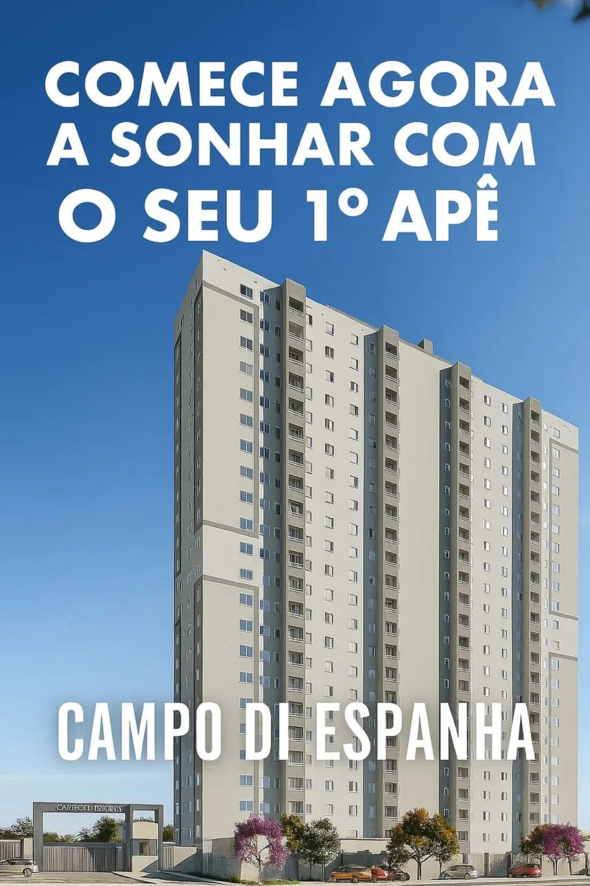 Conquiste o seu primeiro Ap - Da MRV Campo Di Espanha - Zona Sul de SJC com 41m² 2 Dorm e