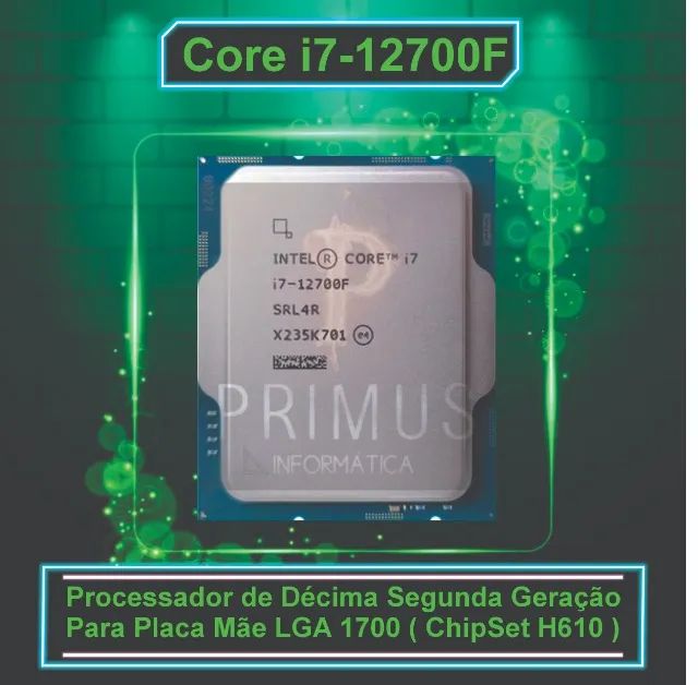 Processador Core i7 12700F 4.90Ghz LGA 1700 Sem Coler