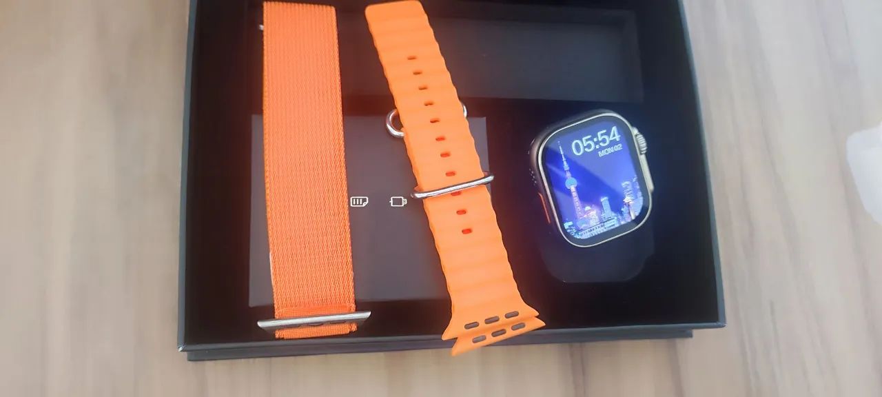 Smartwatch hw9 ultra laranja  - Foto 2