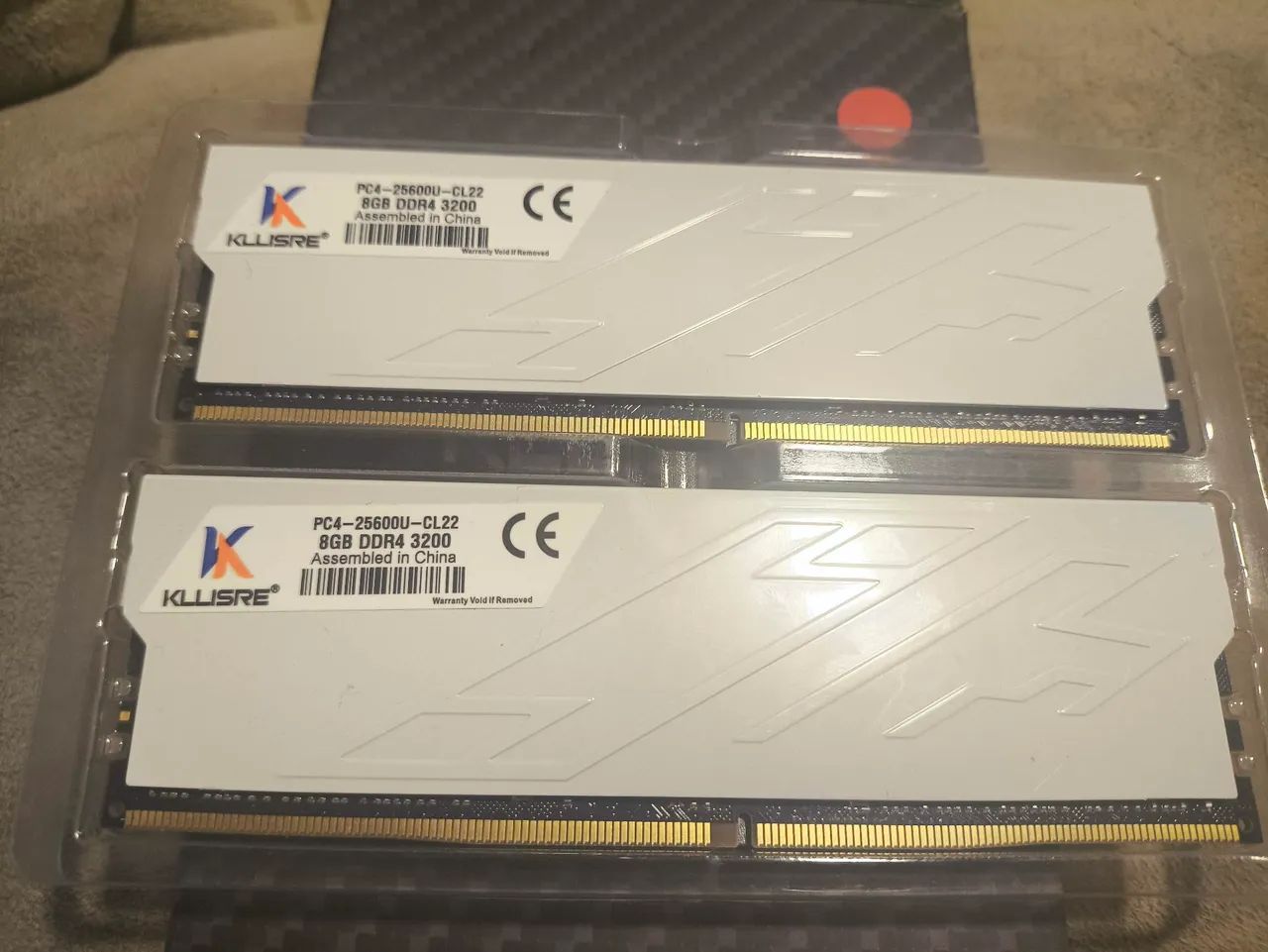2x 8GB DDR4 3200MHz Kllisre PC4-25600U-CL22 novo 