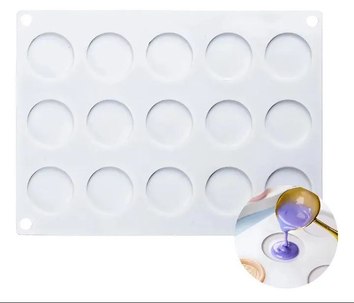Molde de Silicone para selo, lacre de cera.