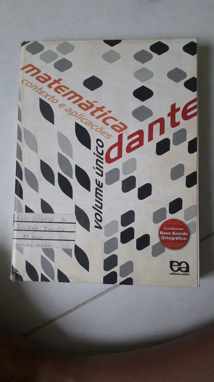 Livro Matemática - Dante - Ensino Médio
