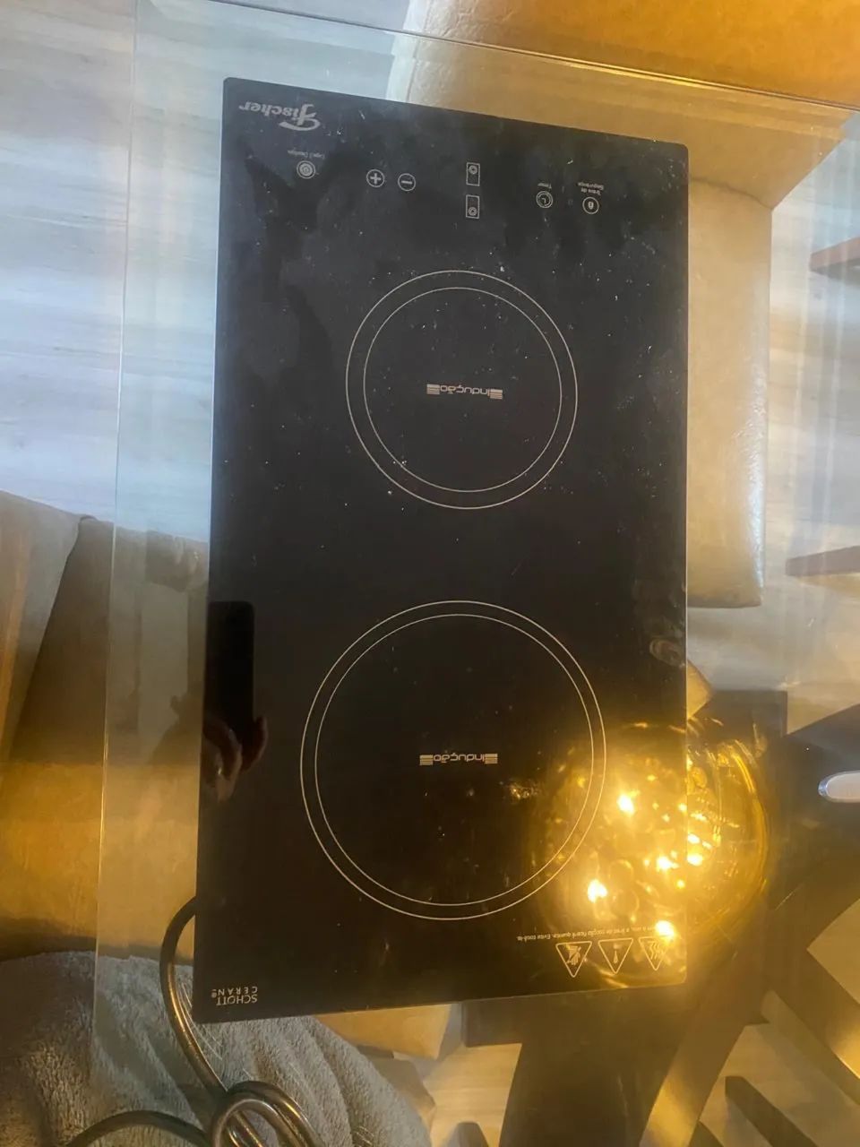 Fogão Cooktop Fischer 2Q por Indução - Mesa Vitrocerâmica  220V  - Foto 3