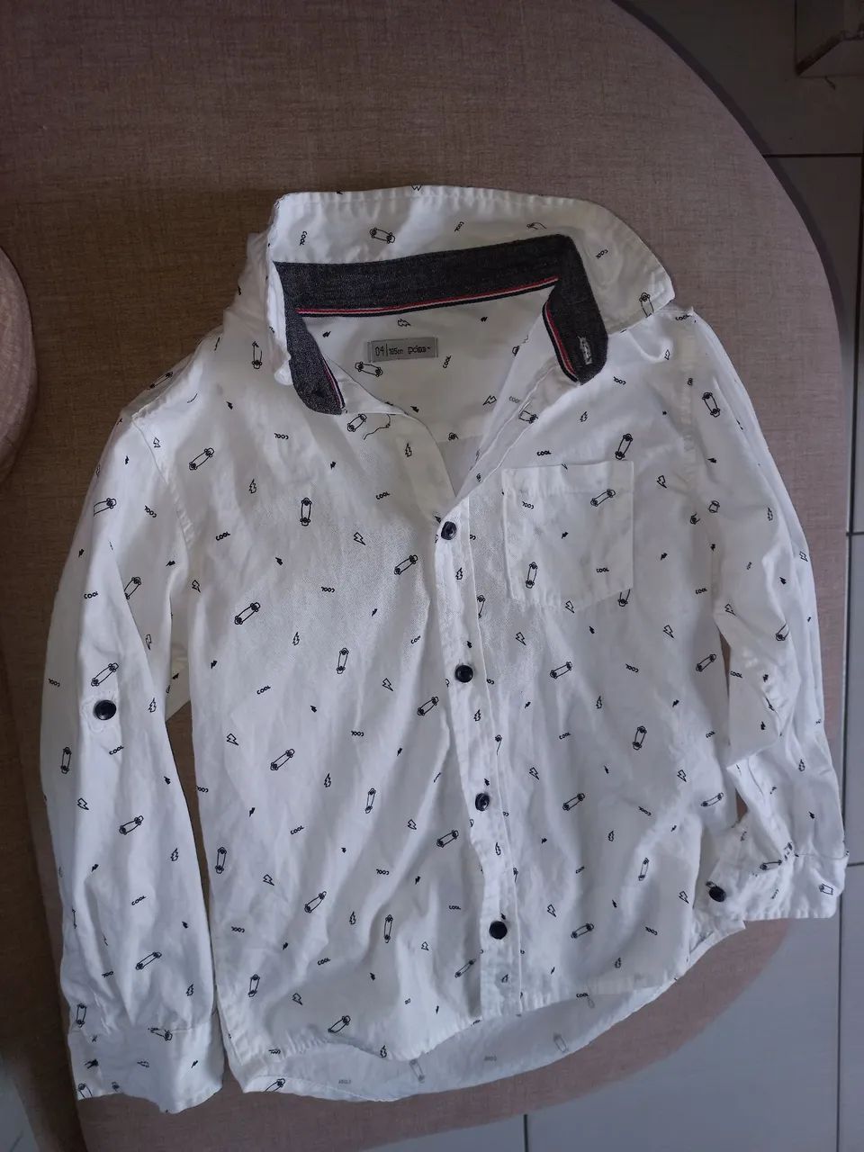 Camisa manga comprida infantil poim