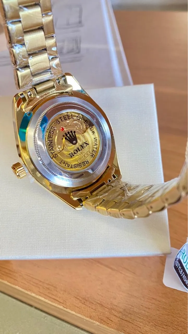 Relógio Rolex Dourado - Elegância e Estilo